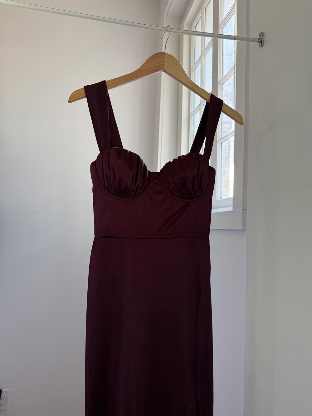 Windsor Brown Maxi Dress with Structured Bust